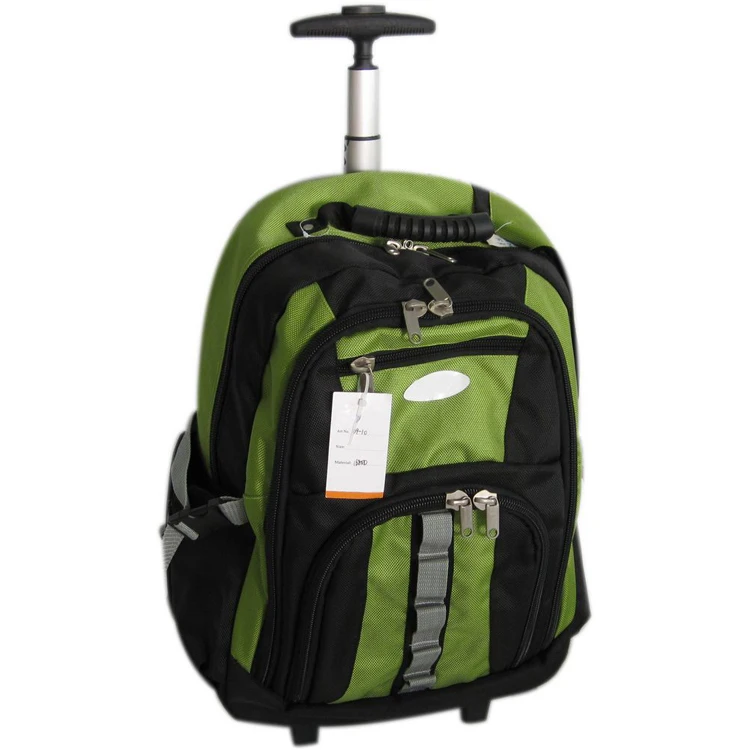 Single Trolley Rolling Wheels Trolley School Bag For College Students ...