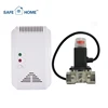 Hot&Developed Market gas detector,gas leak sensor with shut off valve function SFL-817