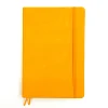 Elastic Closure Yellow PU Leather Dotted Note books Agenda Week Plan A4 Organizer Planner Customized
