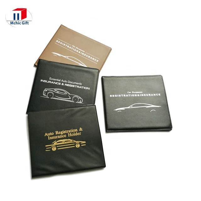 PVC CAR DOCUMENT HOLDER IN MATT CLEAR