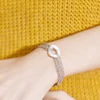 Unique Products 2017 Women Accessories Copper Silver Bracelet Women White Ceramic Charm Bracelet