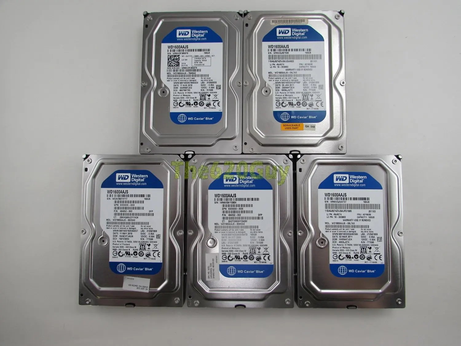 WD1600JD75HBB0 Western Digital WD WD1600JD-75HBB0 160GB 7200RPM SATA 8MB Buffer Hard Drive
