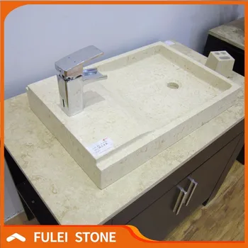 Sunny Beige Marble One Piece Bathroom Sink And Countertop Buy One Piece Bathroom Sink And Countertop One Piece Bathroom Sink And Countertop One
