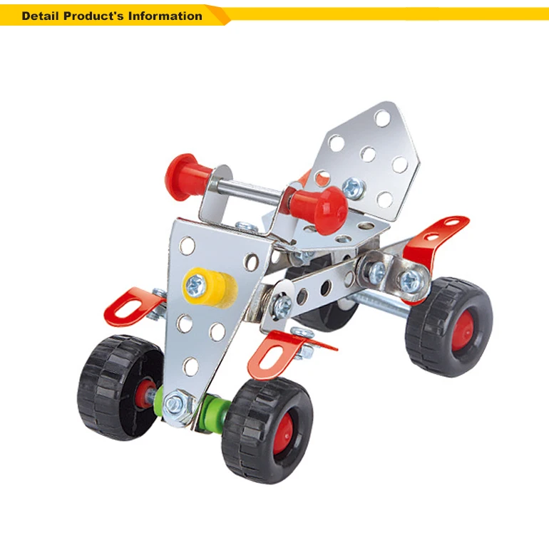 Kids Self Assemble Metal Diy Model Toys Alloy Building Block Oc0291155