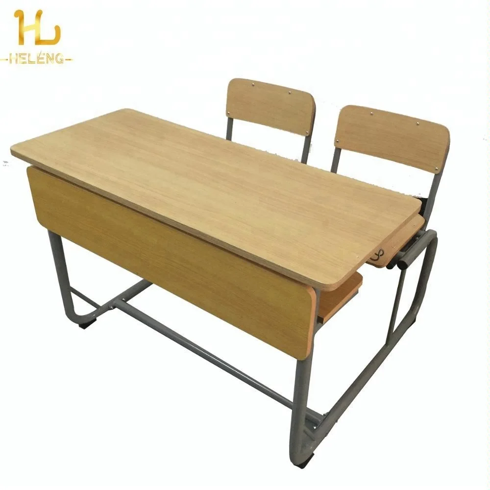 Modern School Furniture Student Desk And Chair Library Furniture