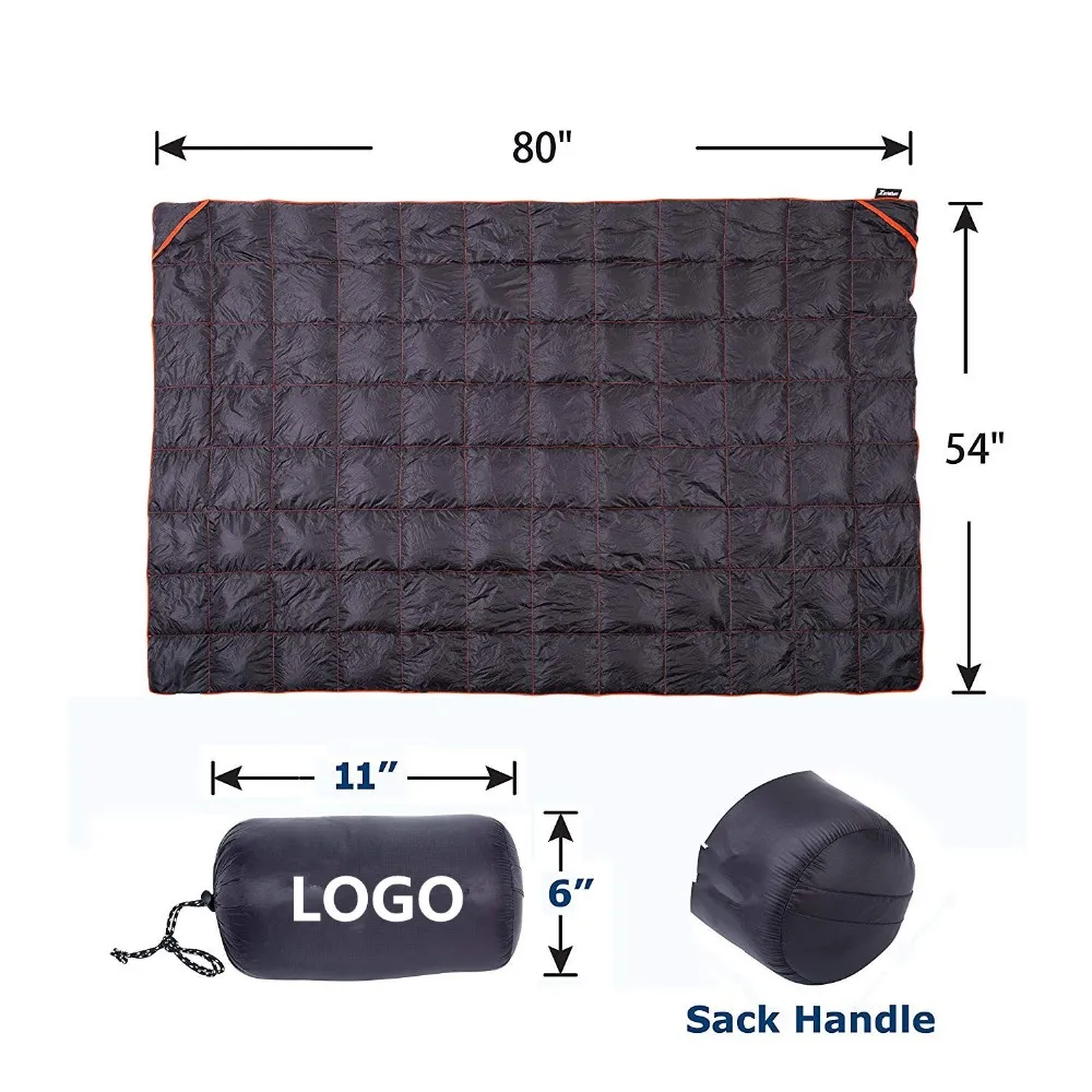 Down Blanket For Camping Indoor Outdoor / Outdoor Down Camping Blanket