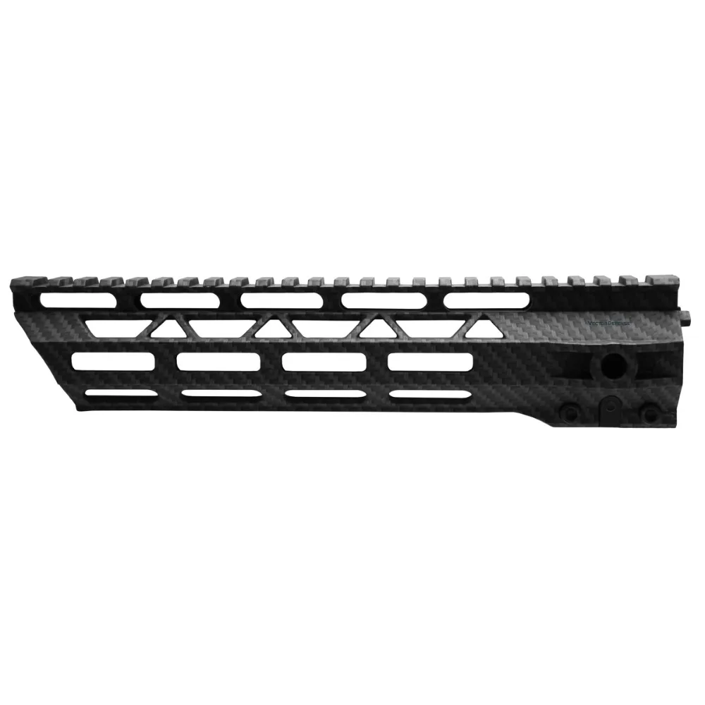 碳纤维聚合物 10 英寸 mlok handugard 超薄免费浮动安装导轨适合