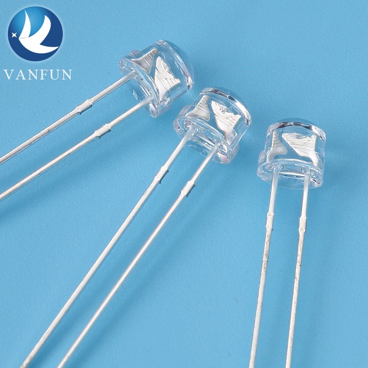 Free sample super bright led diode 4.8mm big chip red green blue white 5mm straw hat led diodo