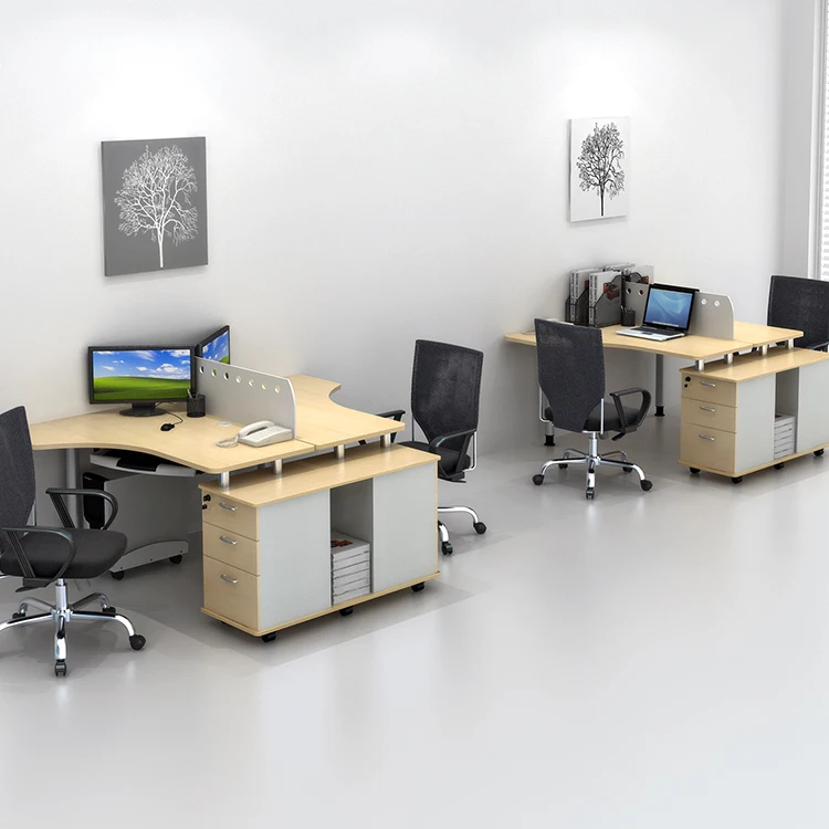 Commercial Furniture Modern Two People Office Furniture/ Counter