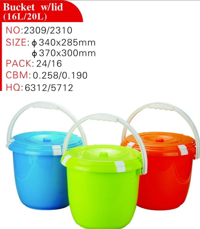 Wholesale Cheap Backet/ Ecofriendly Stocked Oem Plastic Water Buckets