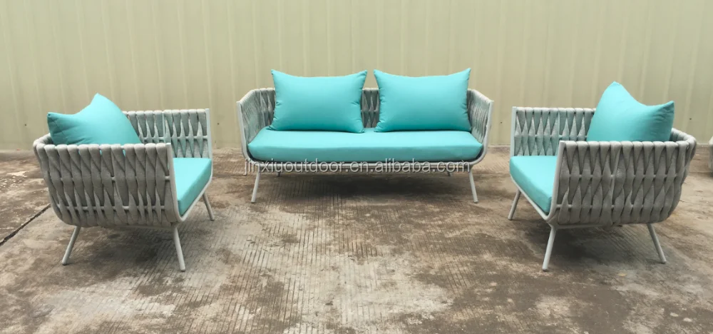 Newest Outdoor Pvc Ribbon Big Rope Garden Sofa Tosca