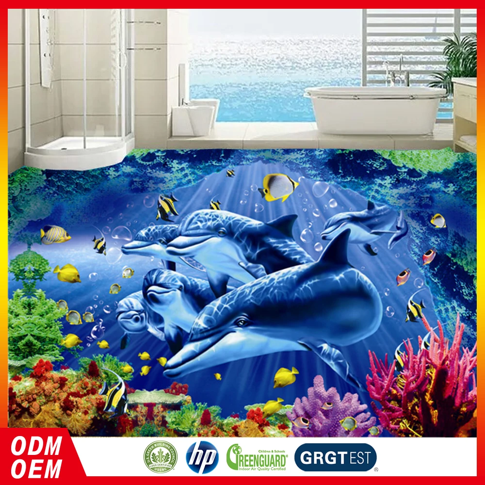 Verwijderbare pvc slaapkamer badkamer undersae ontwerp 3d floor ... Ontwerp set slaapkamer