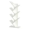 Bookcase 7 Shelf Bookshelves Wood Compact Book Rack Display Rack Storage Organizer for CDs & Books