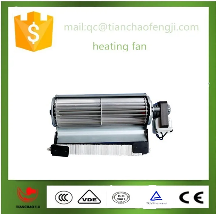 Hot Selling Low Noise Cross Flow Fan For Electric Fireplace Parts