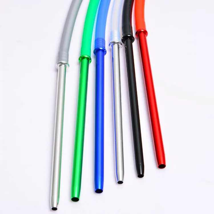 Hookah Hose Set Washable Silicone Hose Shisha Pipe With Long Aluminum