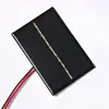 Customized 5V 120mA 0.6W Solar Cell Polycrystalline Solar Panel+Cable/Wire DIY Solar Charger For 3.7V Battery Education 84*56MM