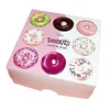 wedding sweet pink cardboard custom printed 1 dozen single packaging paper box for donut