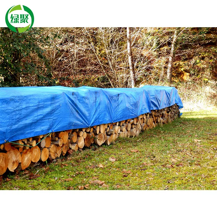 Shopee Hot Sale Pe Poly Tarp Cover Grain Wood Pile Tarp For Woodpiles