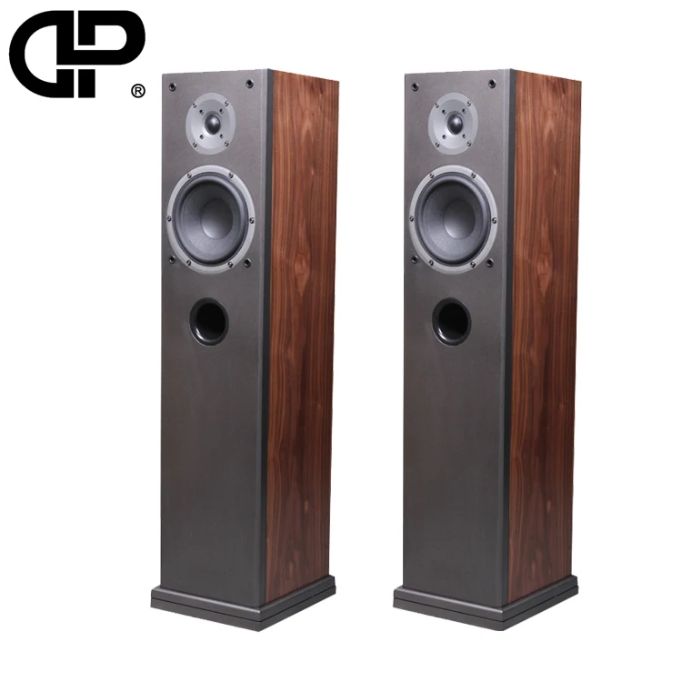 High End Hi Fi Floor Standing Speaker Wood Tower Speakers In
