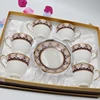 Factory Teaware Royal Style Porcelain 12pcs Tea Coffee espresso Ceramic cups set