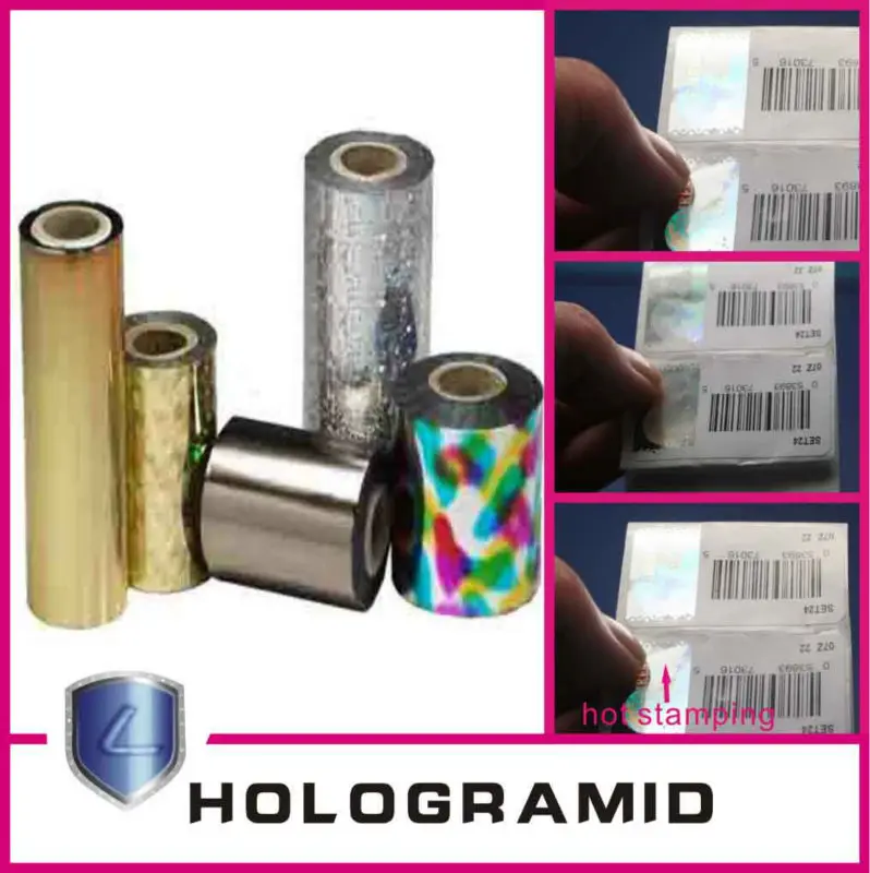 Color electrochemical aluminum hot stamping paper, electrochemical aluminum hot stamping foil, hot stamping is appropriate