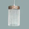 New design crown metail frame luxury crystal light cover light shade morder lamp shade
