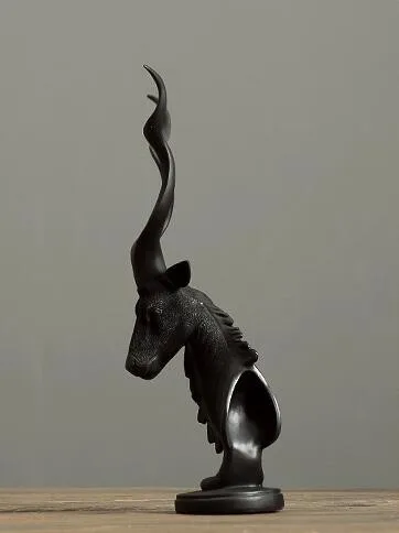 resin goat statue