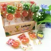 Animal shape custom flavour gummy candy soft lollipop