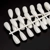 120 tips/bag Natural Clear Almond Shape Hollow Nail Art Uv gel polish Color Display Chart Practice Style Tips Tool