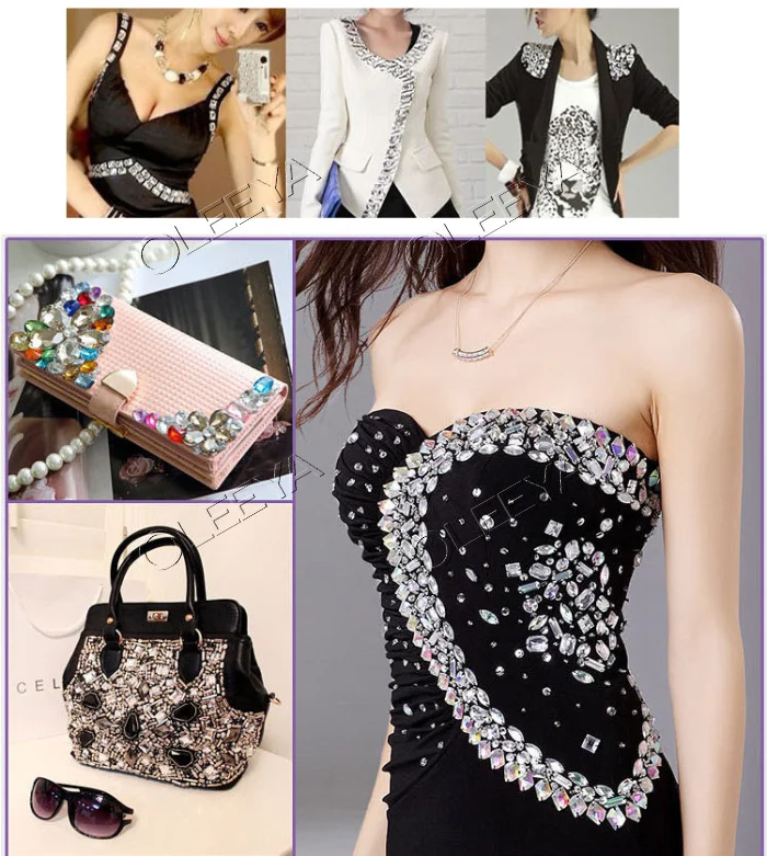 Hot Sale Best Quality 5A K9 Glass Sewing Strass Crystal AB Gems De-art Sew on Rhinestones for Gym Leotard