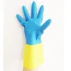 Bio color Neoprene glove flock lined chemical industrial gloves