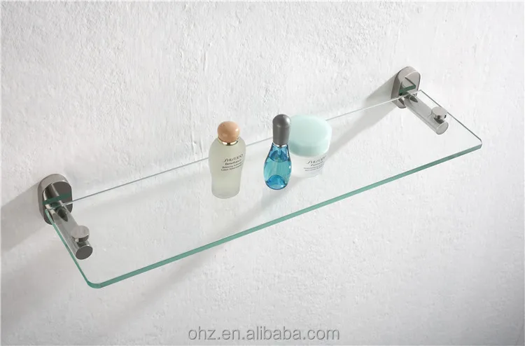new design bathroom wall fitting accessories glass shelf with metal base 1200 series - Bathroom Accessories Glass Shelf new design bathroom wall fitting accessories glass shelf with metal base 1200 series - Bathroom Accessories Glass Shelf