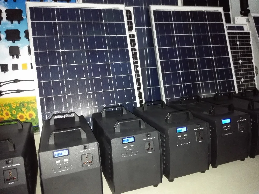 Whole House 220v 1000w Portable Solar Power Generator Running Solar