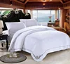 Customized cotton white hotel bed linen for wholesale