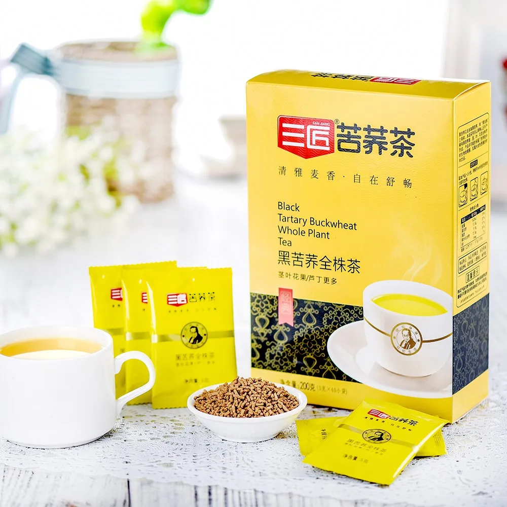 200g Sanjiang 100 Black Bitter Buckwheat Tea Wholesale Price Supply Instant Sichuan Daliangshan