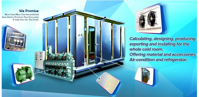 Production product refrigeration equipment and spare parts