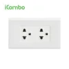 TIS Standard 2 Gang 3 Pin Switch Socket for Home