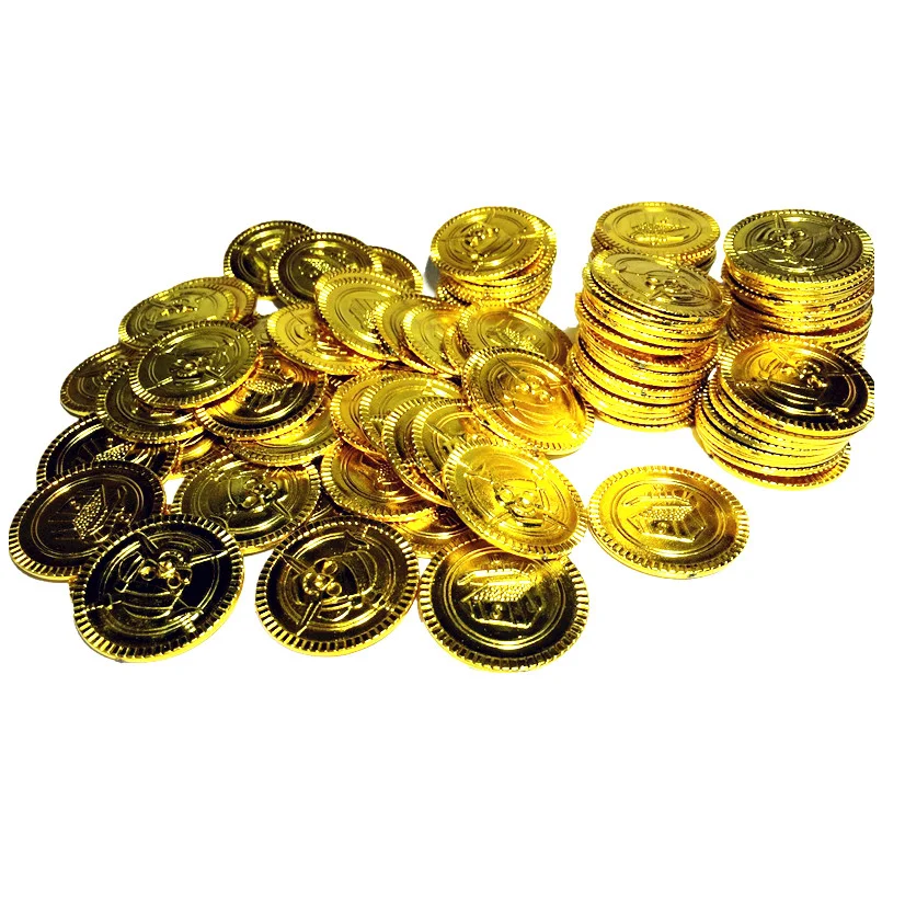 Custom Mini Plastic Gold Coins,Customized Mini Gold Plastic Coins - Buy ...