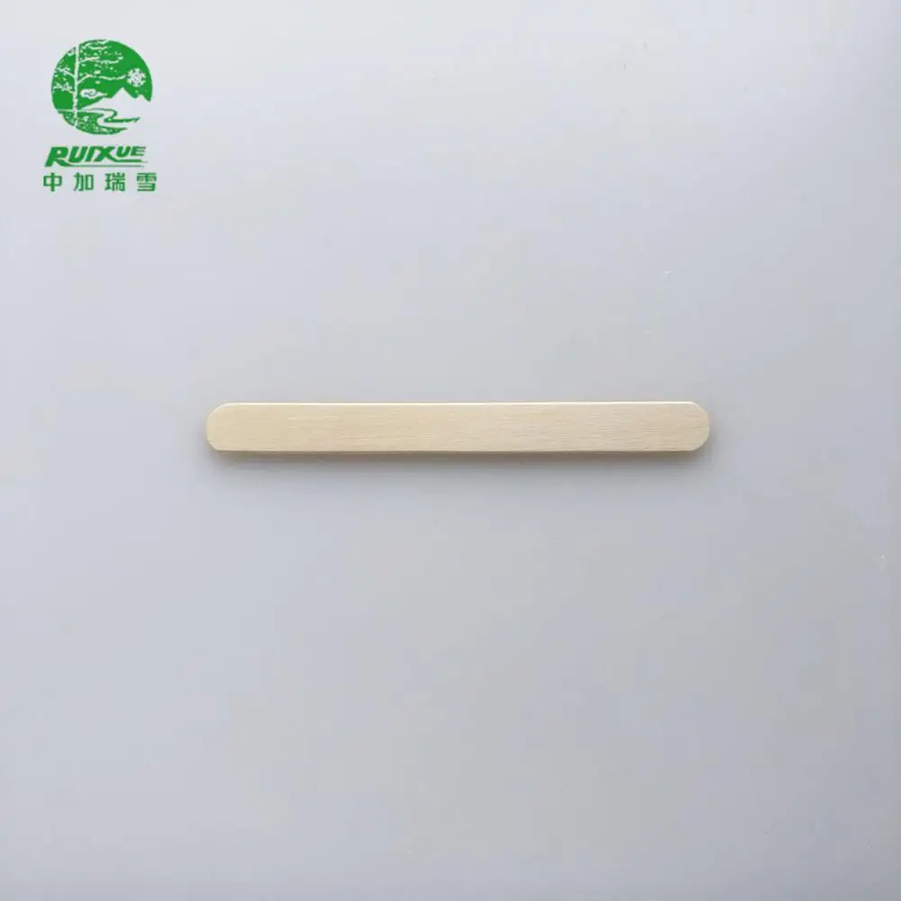 
93mm birch wood ice cream stick spoon with printed logo 