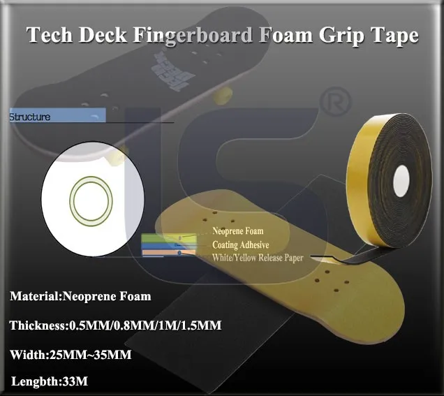 Mini Skateboard Fingerboard Grip Foamtape Roll Buy Fingerboard