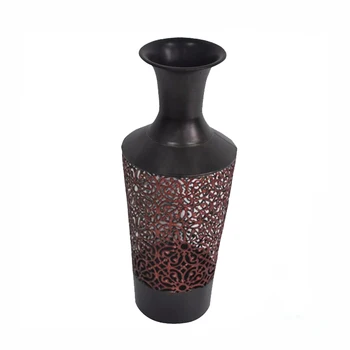 Low Price Customize Brown Tall Metal Floor Vase Buy Tall Metal