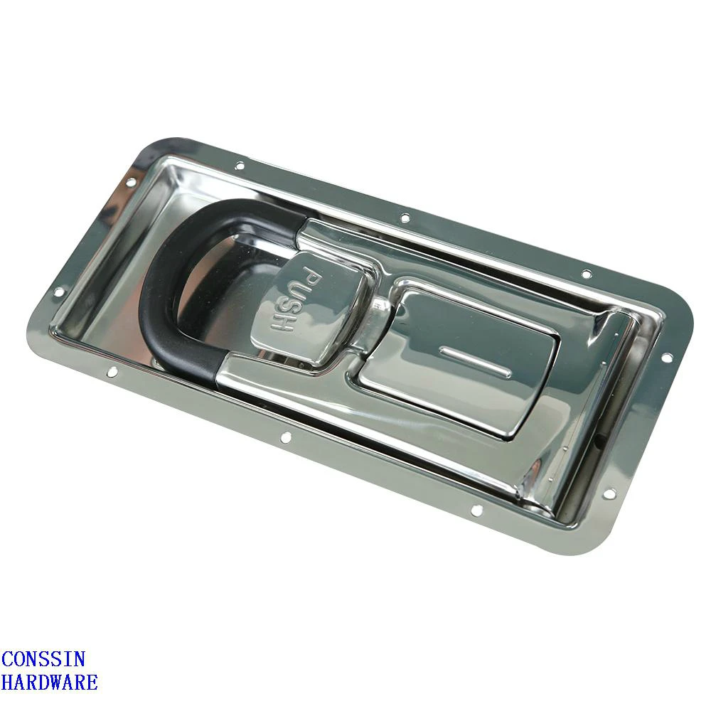 Stainless steel refrigerated van truck door handle lock 16mm, View