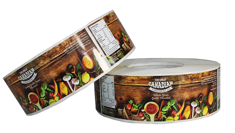 canned food sticker label printing