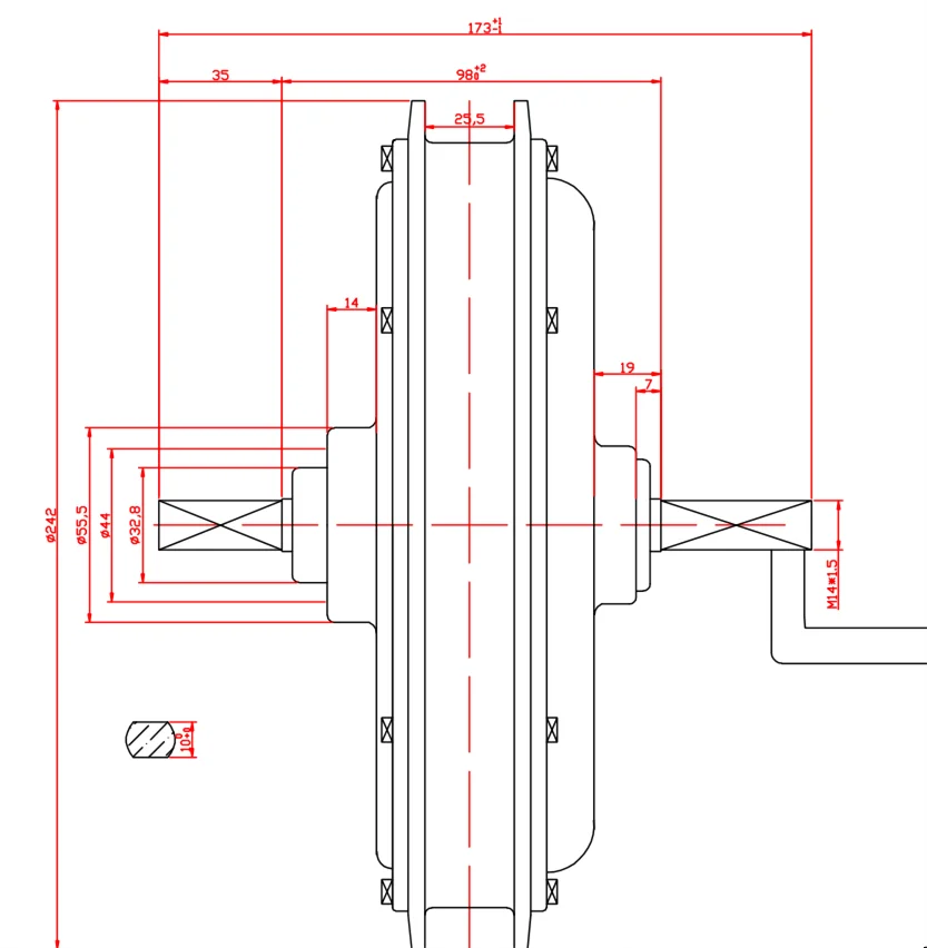 500w ebike motor