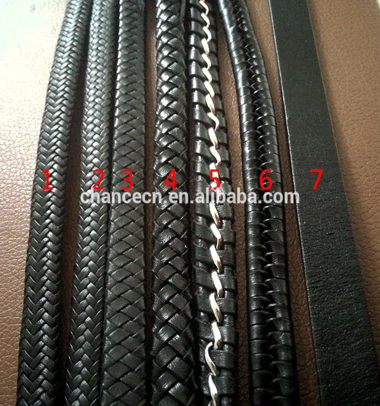 Wholesale high quality black falt leather cord1.jpg