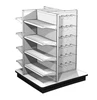 Beauty Store Merchandiser 4 Way Gondola Display Stand