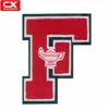 Chenille letter F patch with insert learning lamp