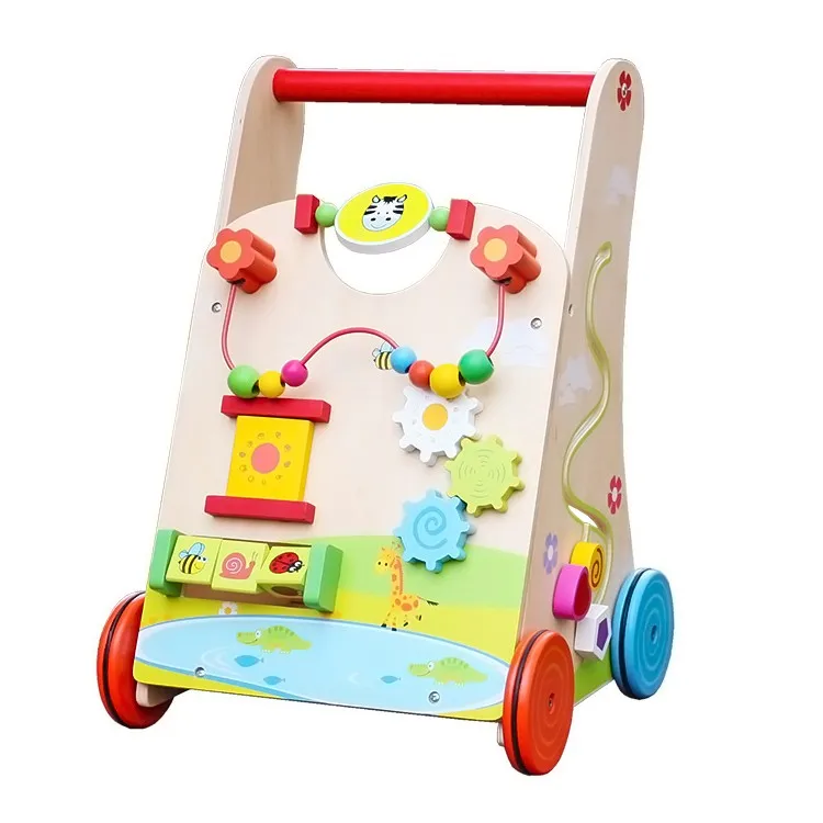 New Design First Educational Wooden Baby Push Toys For Learning Walking ...