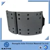 4707 brake shoe assembly semitrailer truck axle friction parts auto riveted brake linings