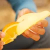 Kitchen tools manual custom selling best orange silicone hand squeezer
